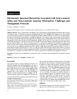 Journal of Progress in Paediatric Urology JanApr 2014 Vol 17 Issue 1