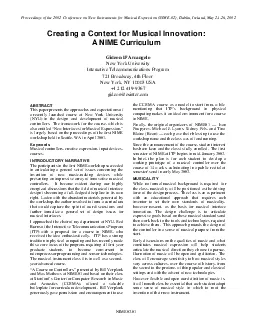 Proceedings of the 2002 Conference on New Instruments for Musical Expr