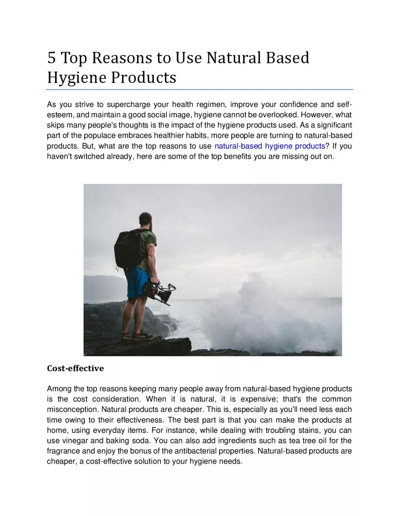 PDF-5 Top Reasons to Use Natural Based Hygiene Products