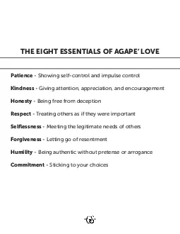 THE EIGHT ESSENTIALS OF AGAPE146 LOVE