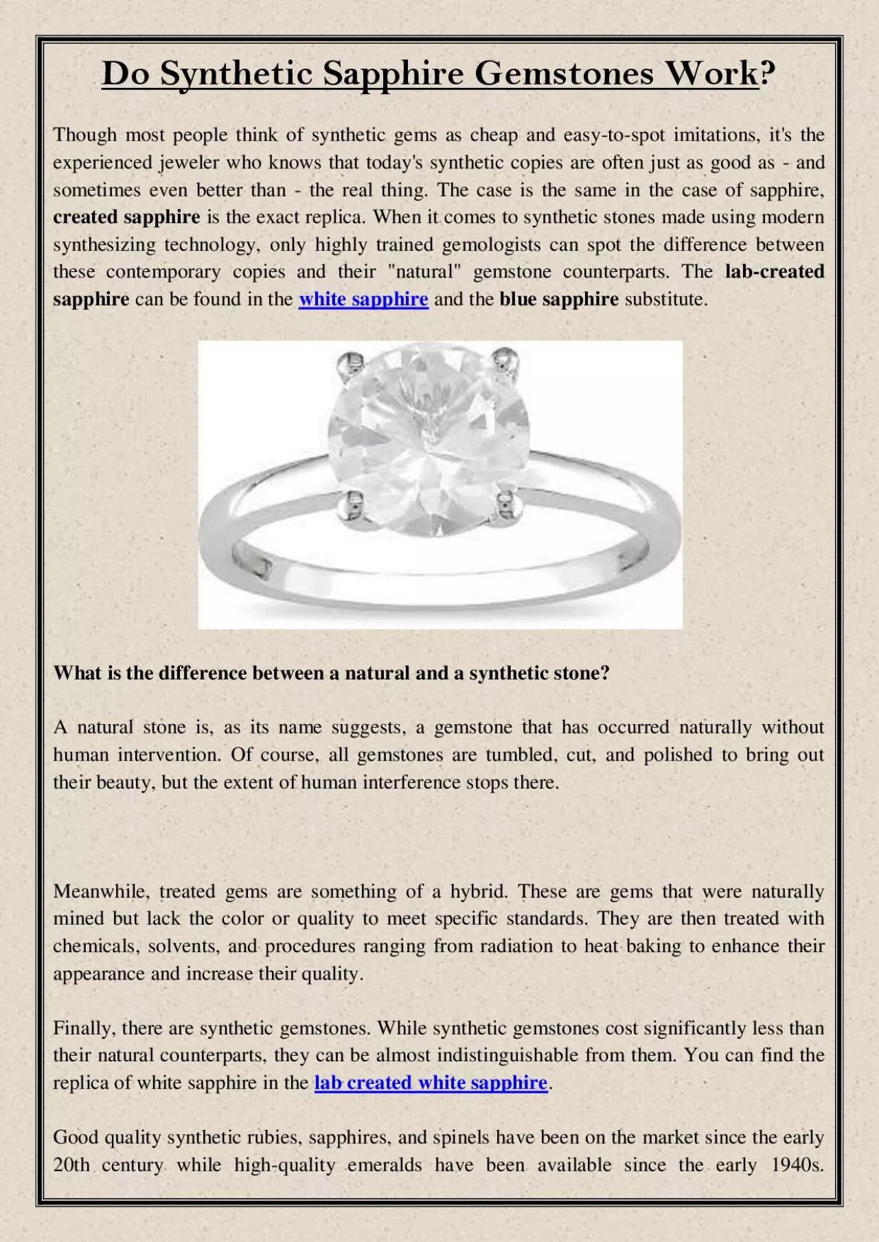 PDF-Do Synthetic Sapphire Gemstones Work?