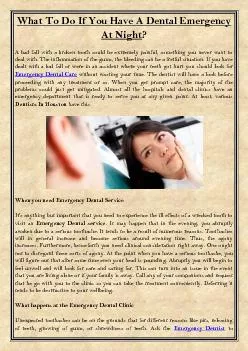 What To Do If You Have A Dental Emergency At Night?