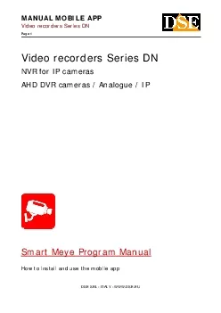 Video recorders Series DN Page1