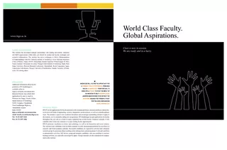 World class faculty global aspirations
