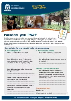 Pause for your PAWEagricwagovauanimalwelfarePlan for Animal Welfare i