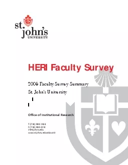 HERI Faculty Survey