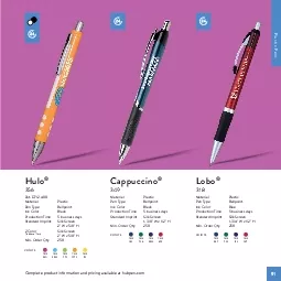 HuloPat D712480Pen TypeInk ColorProduction TimeStandard Imprint2 Color