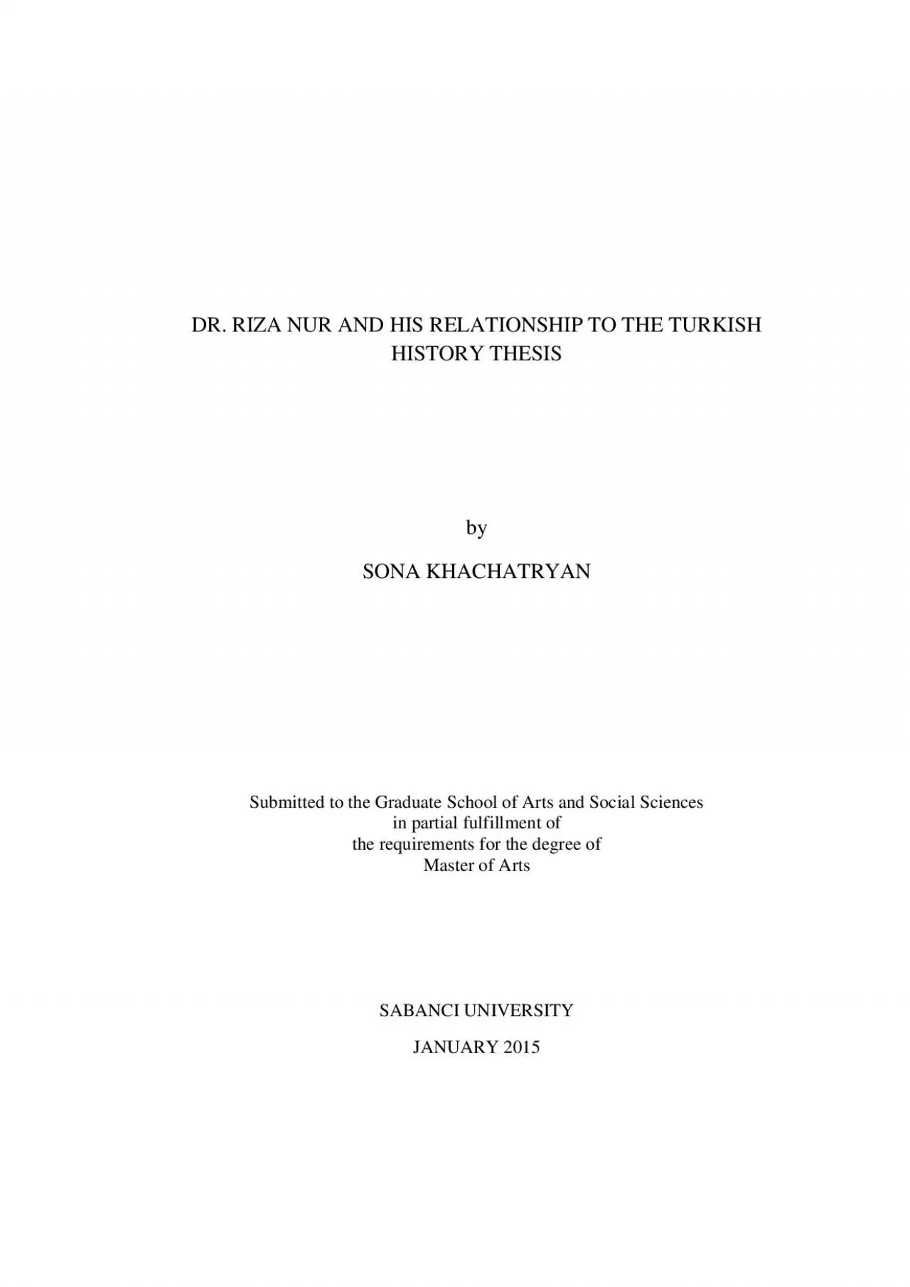 PDF-DR RIZA NUR AND HIS RELATIONSHIP TO THE TURKISH