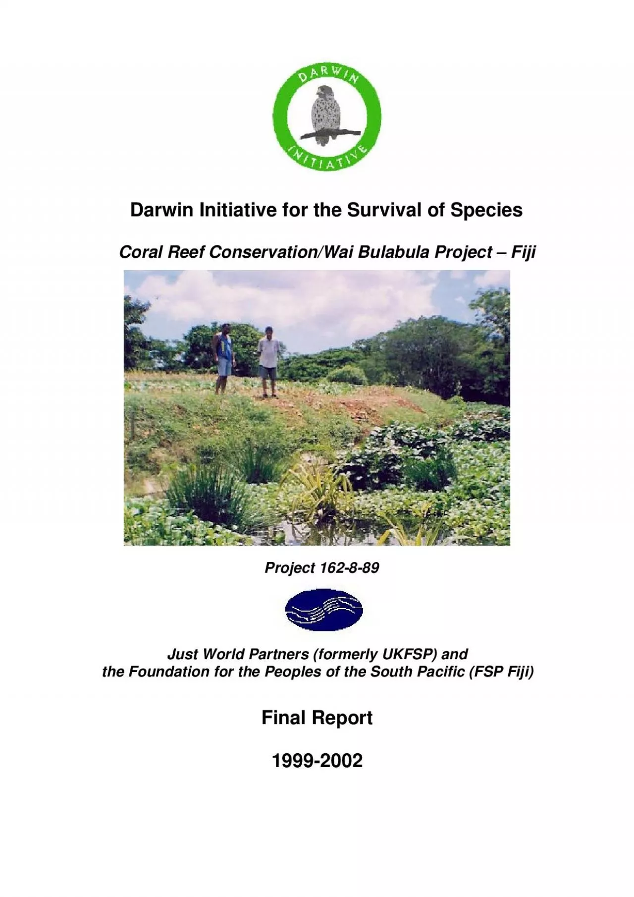 PDF-Darwin Initiative for the Survival of Species Coral Reef Conservation