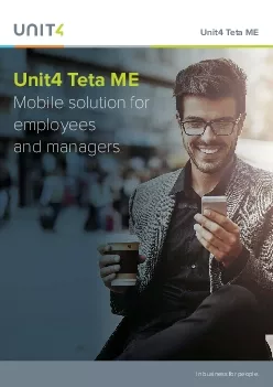 Unit4 Teta MEMobile solution for