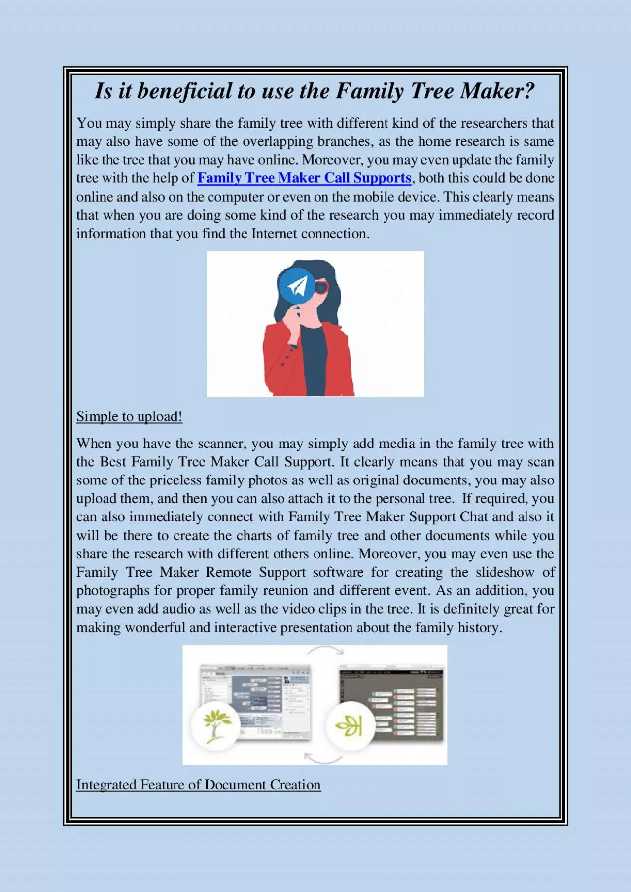 PDF-Is it beneficial to use the Family Tree Maker?