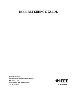 IEEE REFERENCE GUIDE