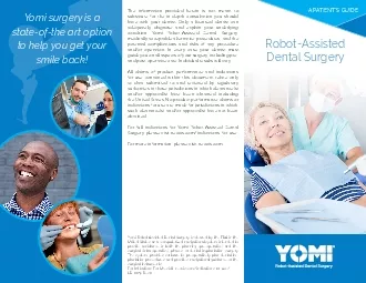 What can I expect with Yomi RobotAssisted SurgeryIf Yomi is right for