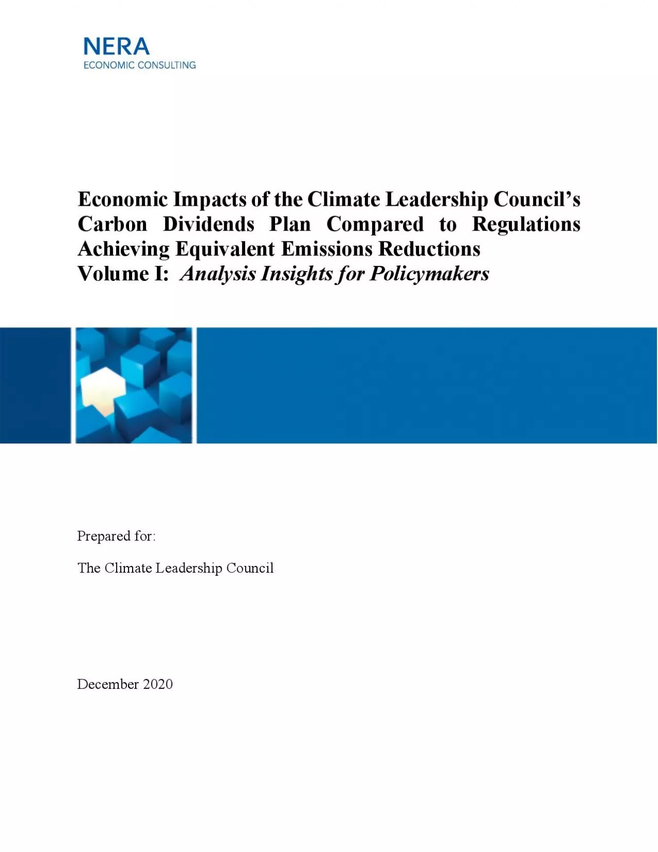 PDF-Economic Impacts of the Climate Leadership Councils Carbon Dividends P