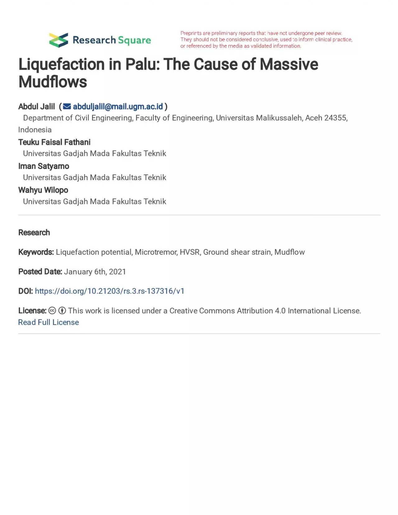 PDF-Liquefaction in Palu The Cause of Massive Mudflows