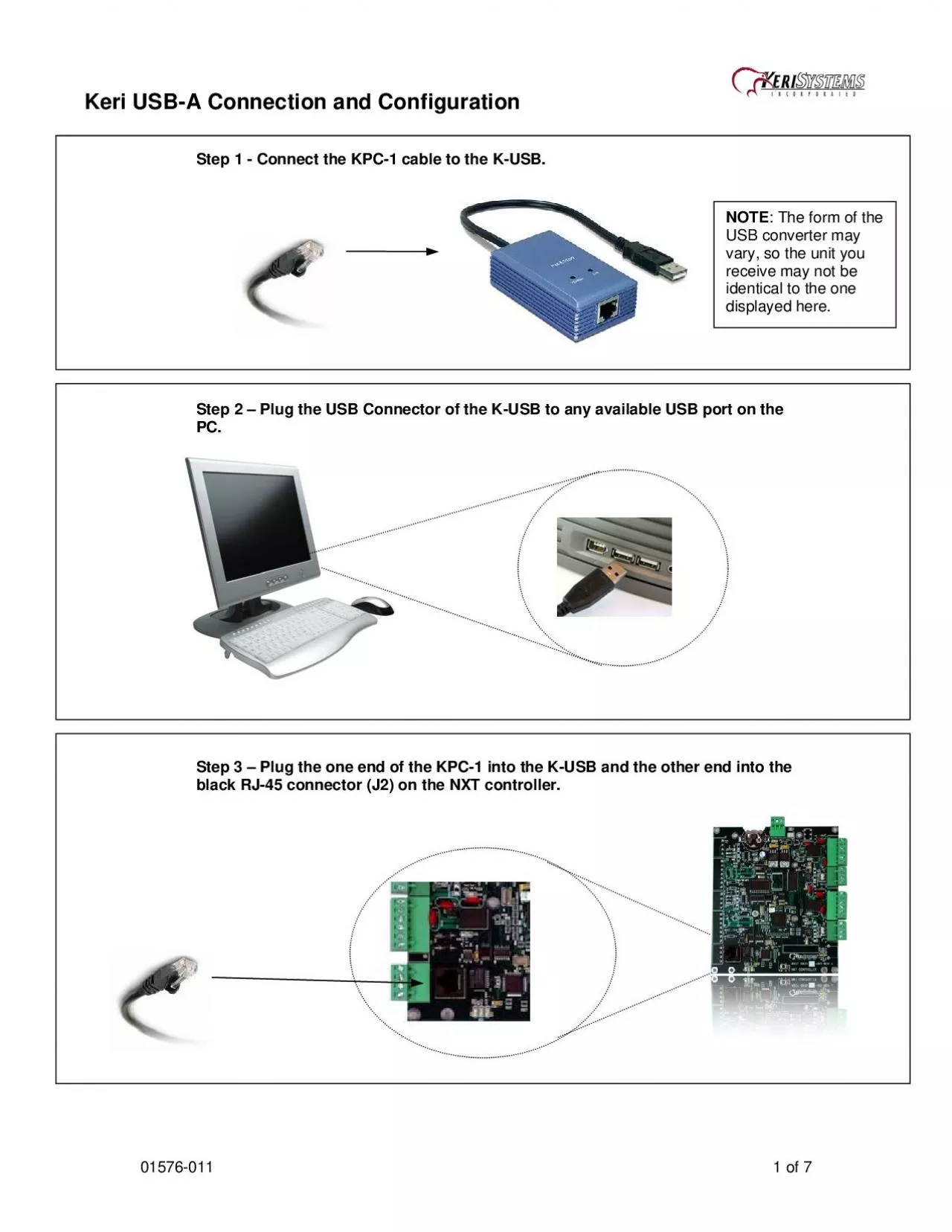 PDF-Keri USBA Connection and Configuration