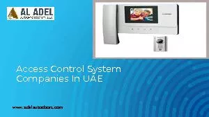 Access Control System Companies In UAE