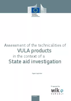Assessment of the technicalities ofState aid investigationExpert opini