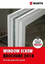 WINDOW SCREW BROCHURE 2018A handy application guide