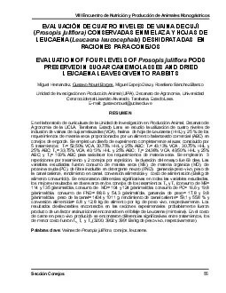 VIII Encuentro de Nutricin y Produccin de Animales Monogstricos Seccin