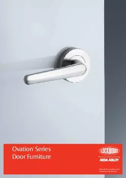 Ovation Series Door Furniture