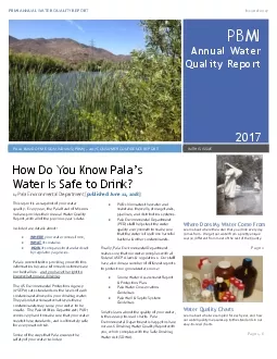 ANNUAL WATER QUALITY