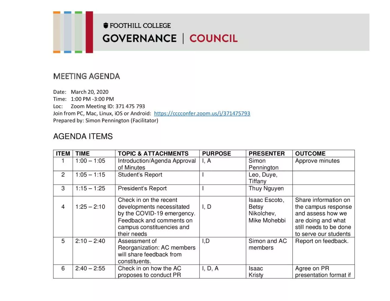 PDF-MEETING AGENDA