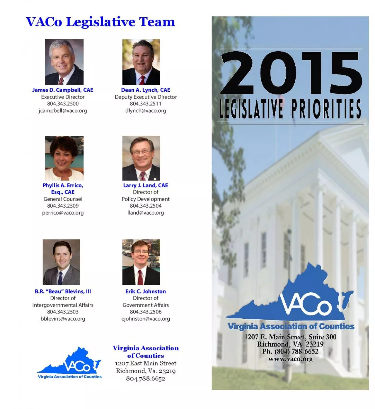 PDF-VACo Legislative Team