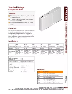 Standard Voltage