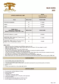 RACK RATES