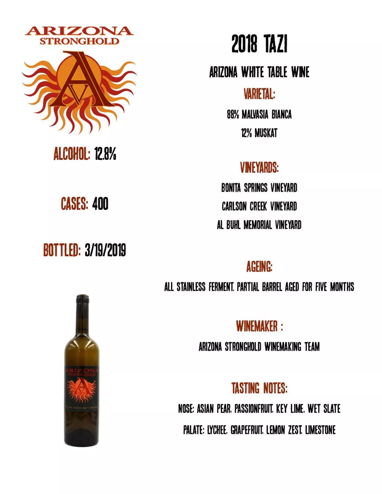 PDF-Arizona White table wine