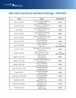 PDF-State Attorneys General Association Meetings 20212022DateEventAssociat