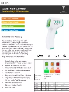 Forehead Digital Thermometer