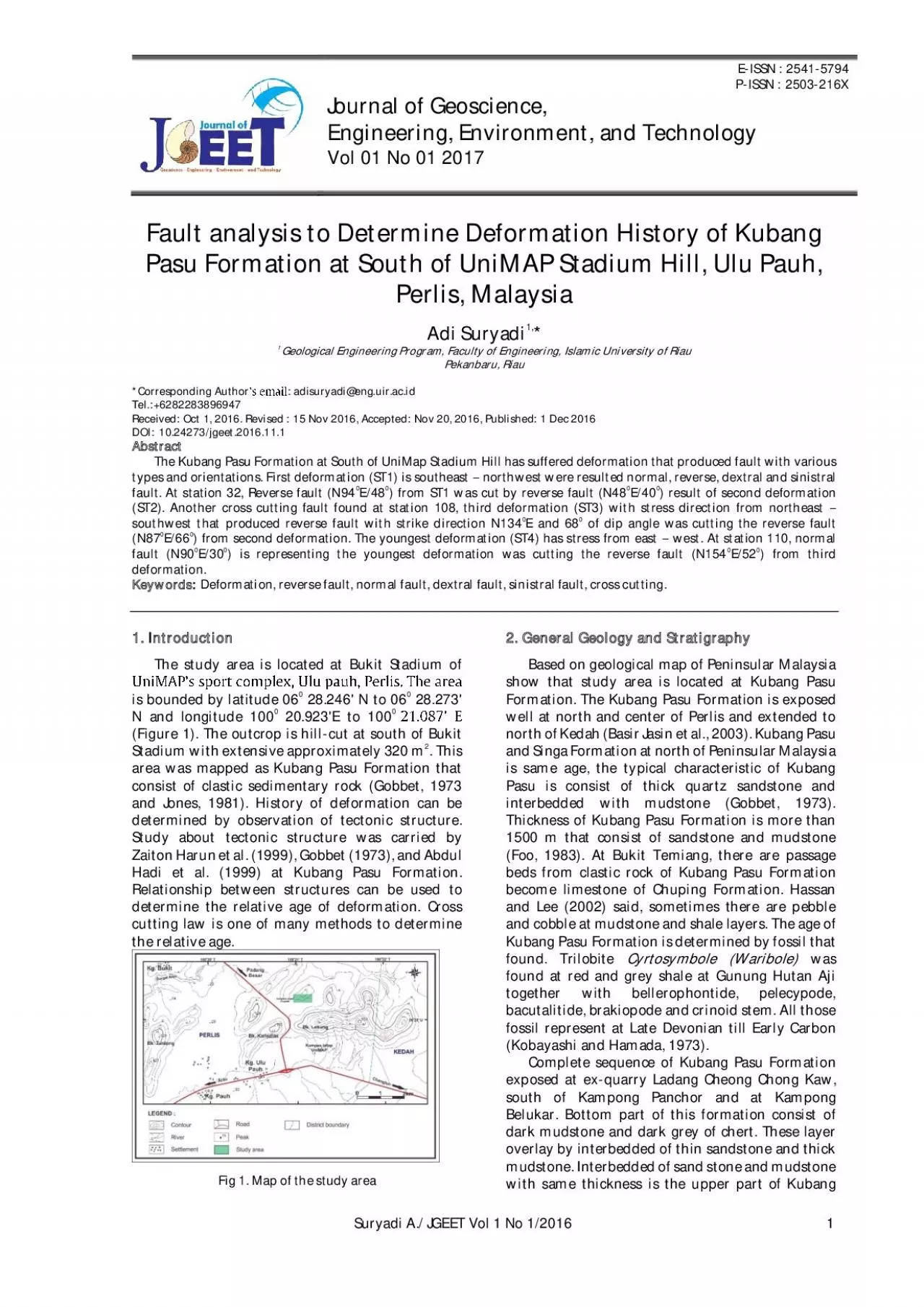 PDF-PISSN 2503216X Journal of Geoscience Engineering Environment and T