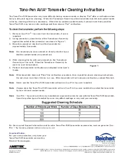 PDF-TonoPen AVIA Tonometer Cleaning InstructionsThe TonoPen AVIA tonomet