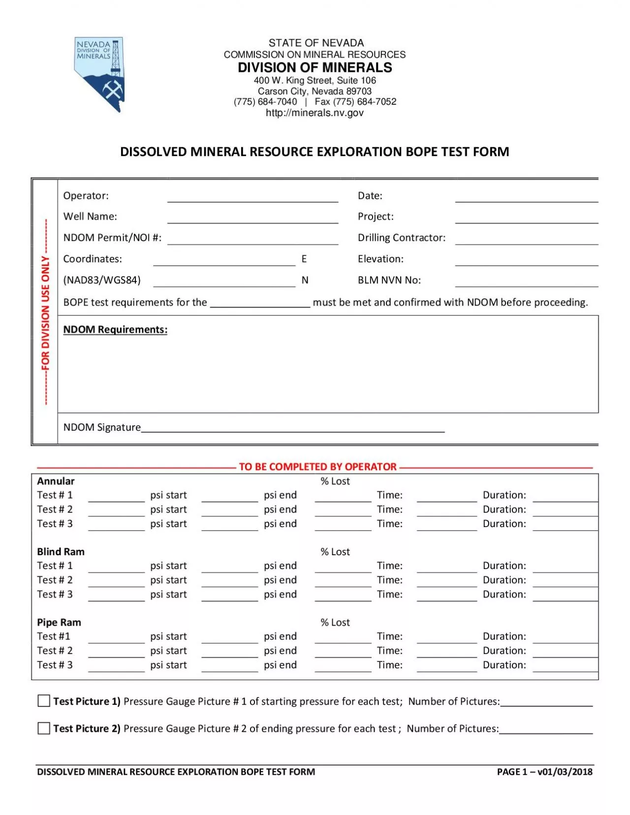 PDF-DISSOLVED MINERAL RESOURCEEXPLORATION BOPE TEST FORMPAGE 01032018