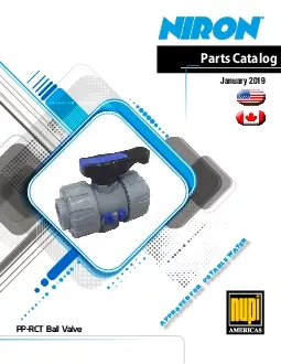 PDF-PRODUCT CATALOGUE PPRCT BALL VALVEISSUE DATE January 2019