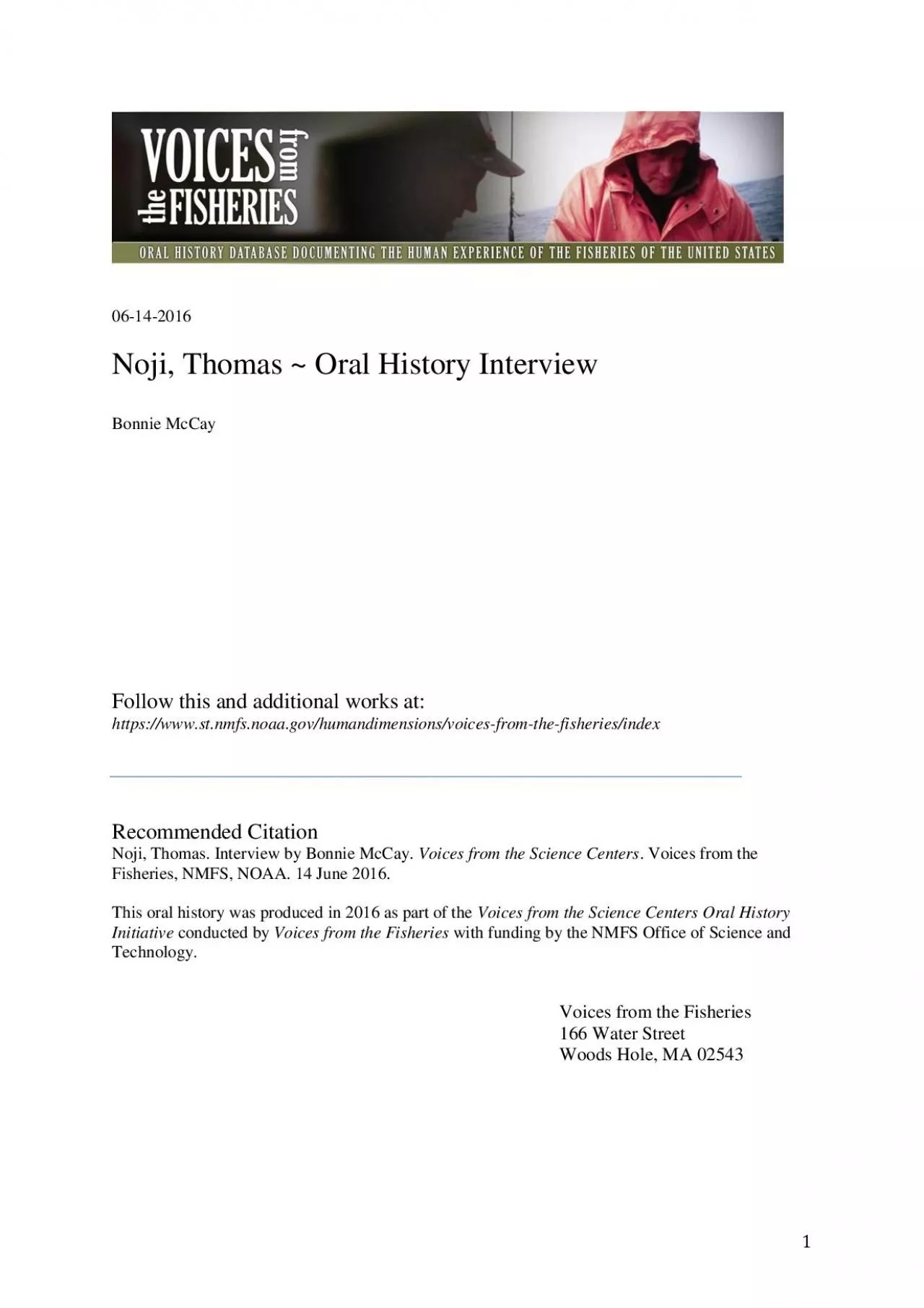 PDF-Noji Thomas Oral History Interview