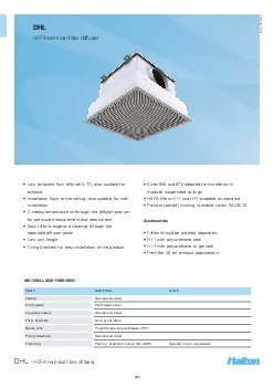 HEPA terminal filter diffuser