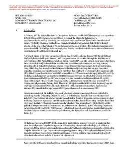 HETA 865051885                  NIOSH INVESTIGATORSAPRIL 1988Fred D