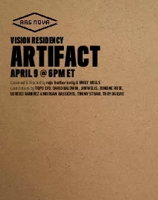 VISION RESIDENCYAPRIL 9  6PM ETARTIFACT EMILY WELLSTOPU LYO DAVID BALD