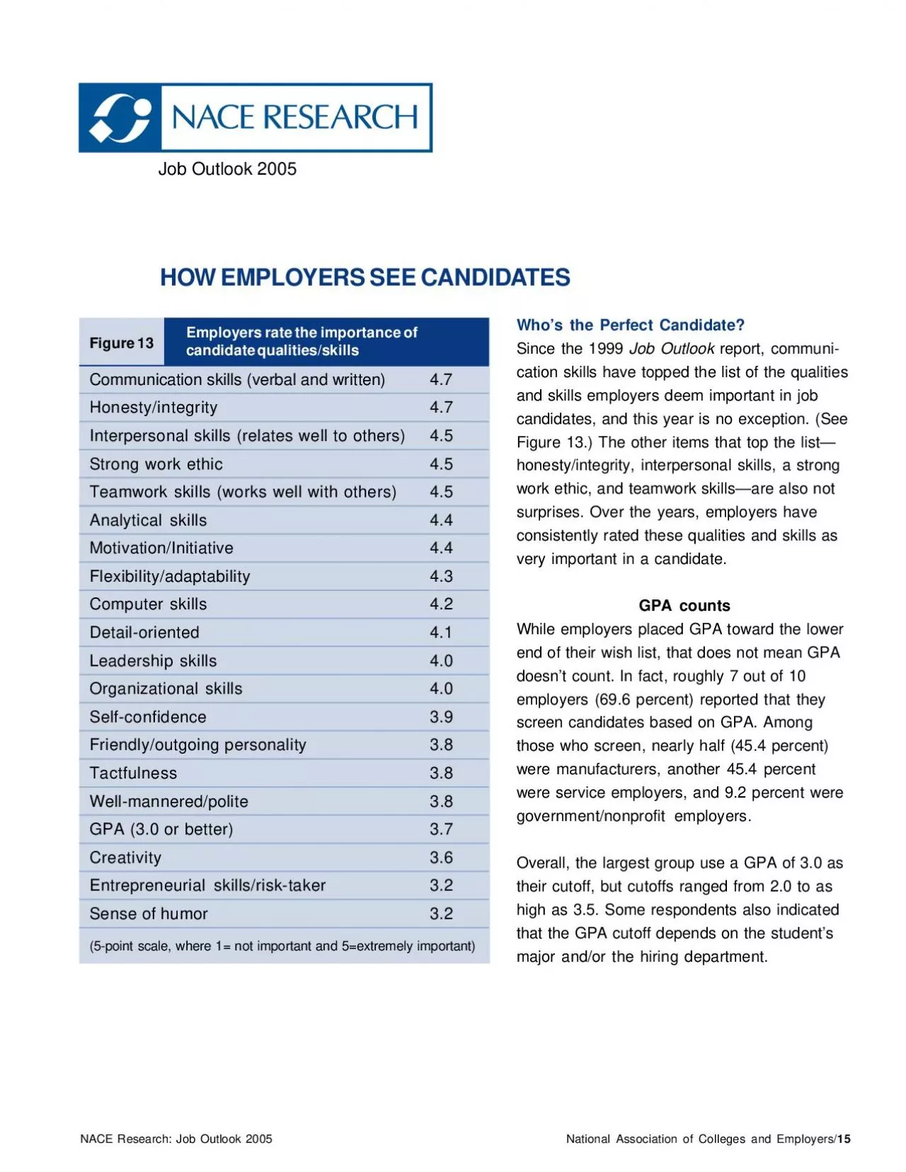 PDF-Job Outlook 2005