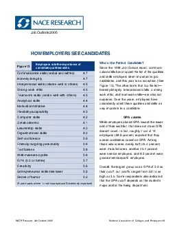 Job Outlook 2005