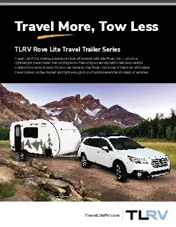 Travel More Tow Less