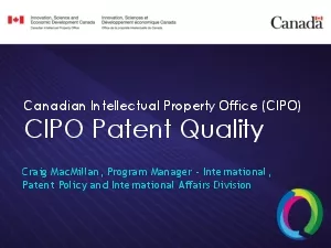 Canadian Intellectual Property Office CIPO