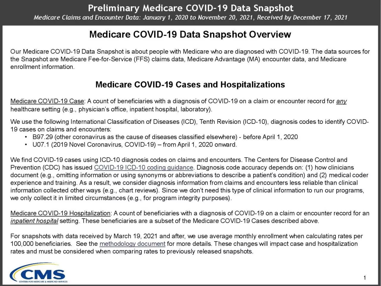 PDF-Medicare COVID19 Data SnapshotOverviewOur Medicare COVID19 Data Snapsh