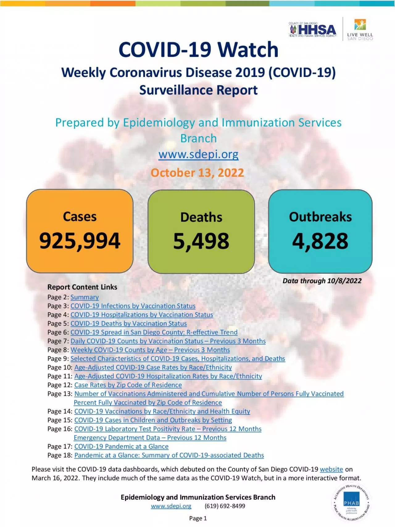 PDF-Epidemiology and Immunization Services Branch