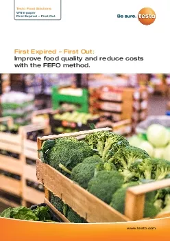 First Expired 150 First Out Improve food quality and reduce costs Test