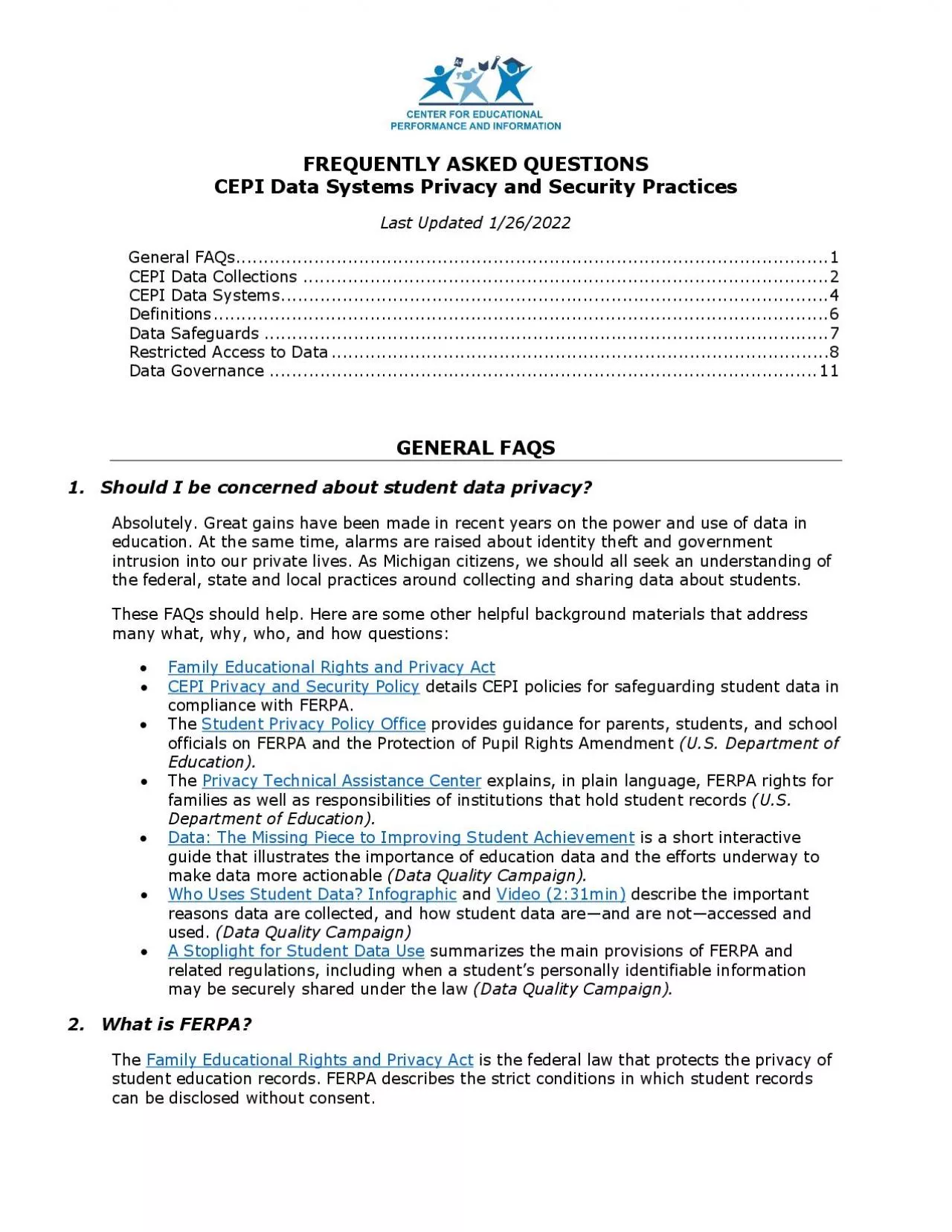 PDF-FREQUENTLY ASKED QUESTIONSCEPIATA YSTEMS RIVACY AND ECURITY RACTICESEN