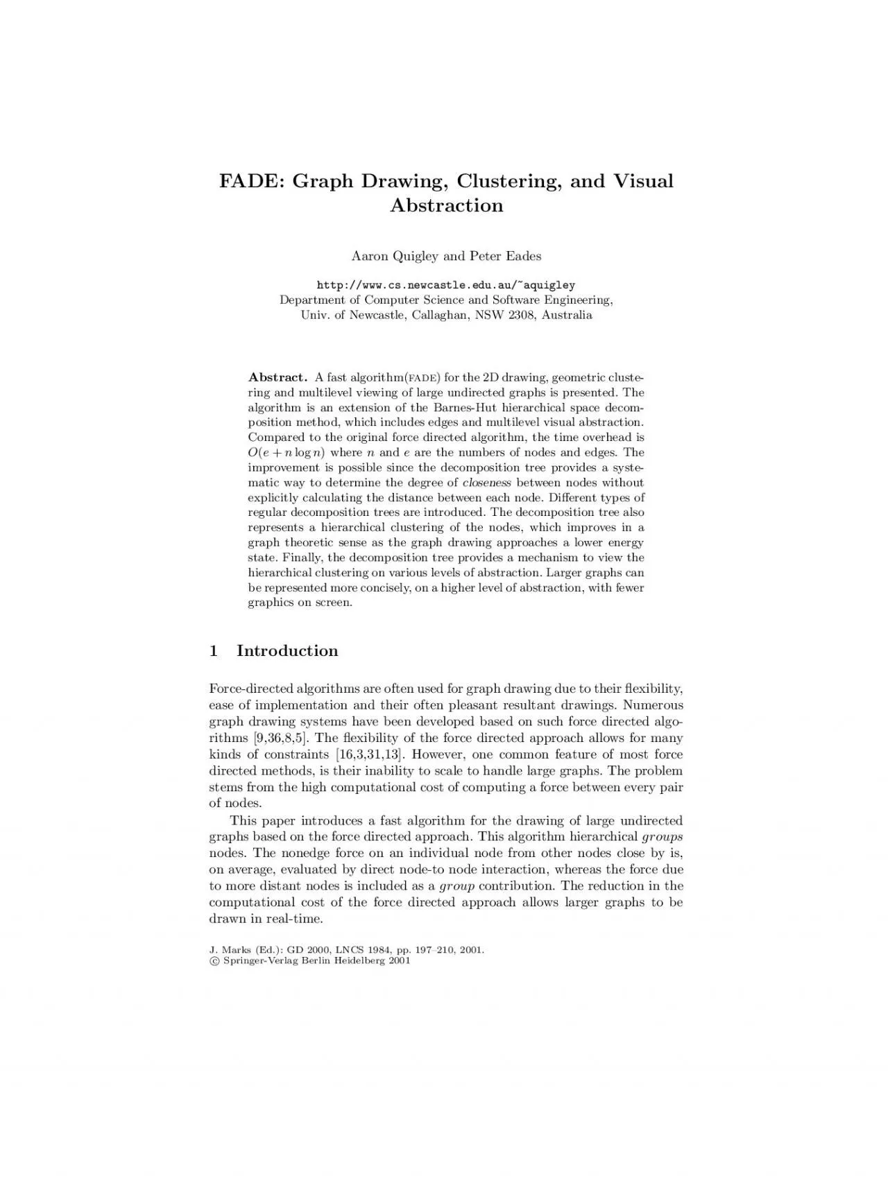 PDF-VEconsistsofapartitionVV1V2VkofthenodesetofGGraphtheoreticclusteringis